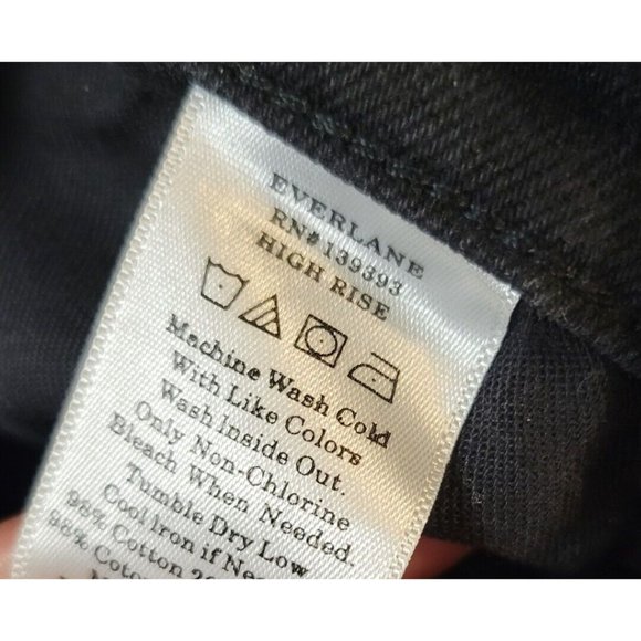 Everlane Black High Rise Skinny Ankle Jeans Size 25 - Picture 8 of 9